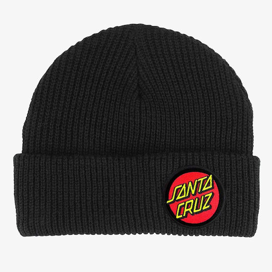 Classic Dot Beanie Unisex Beanie Knitted in Black color