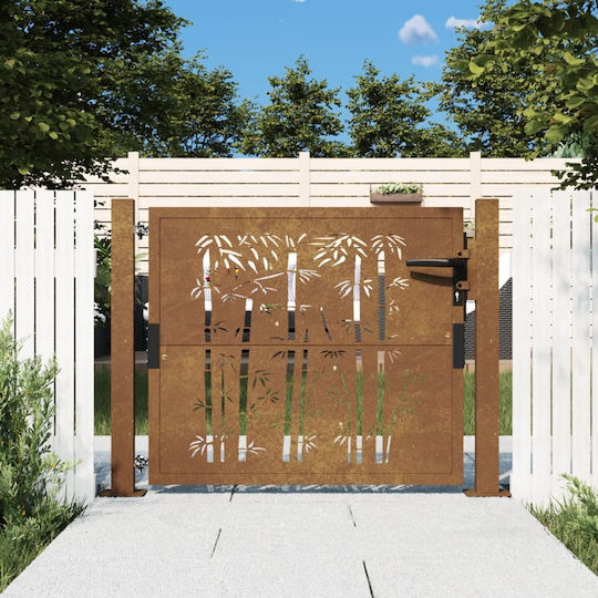 vidaXL Garden Fence Gate from Bamboo in Brown Color 1.05m x 80cm