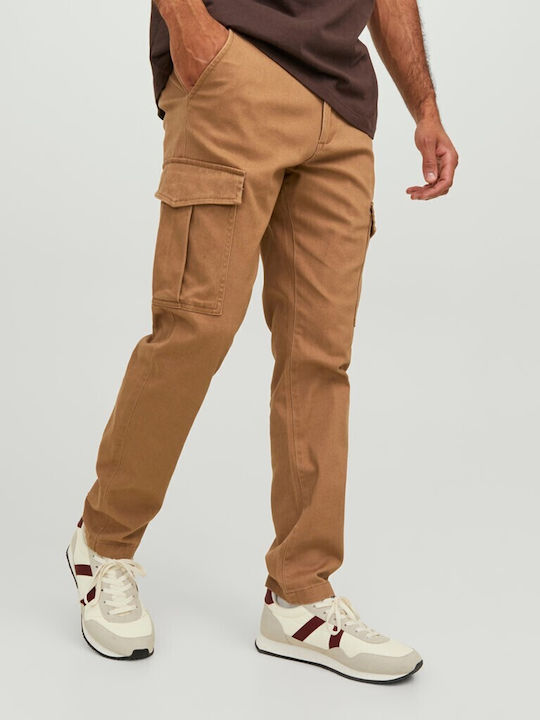 Jack & Jones Trousers Cargo Elastic in Slim Fit Otter