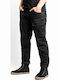 John Doe Men's Summer Cotton Motorcycle Waterproof Pants Black