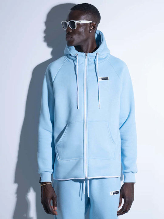 Vinyl Art Clothing Hoodie Light Blue