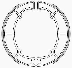 Roc Σιαγώνες Φρένου Πίσω για Kawasaki Vulcan / EN