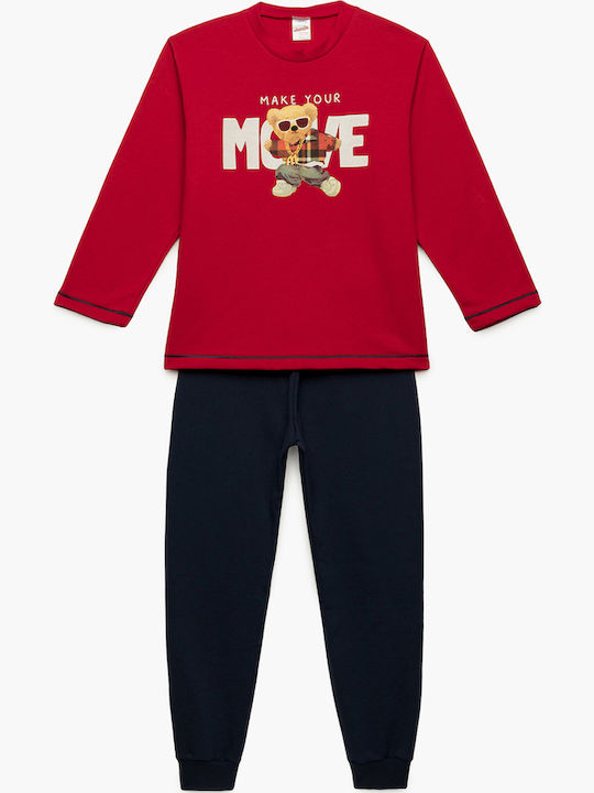 Minerva Pijama pentru copii De iarnă Roșie Move...