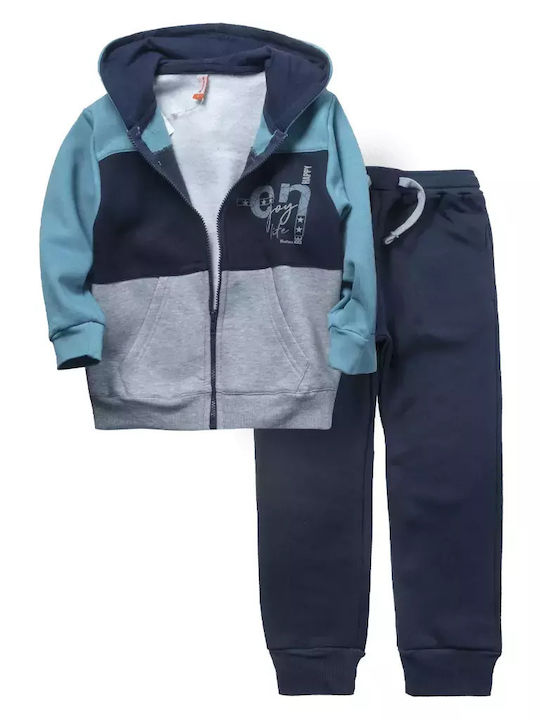 Reflex Kinder Sweatpants Set - Jogginganzug Blau 2Stück