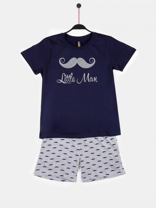 Admas Kids' Pajamas Summer Cotton Navy Blue