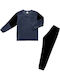 Minerva Kids' Pajamas Winter Cotton Blue New York