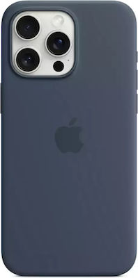 Apple Back Cover Σιλικόνης Μπλε (iPhone 15 Pro Max)