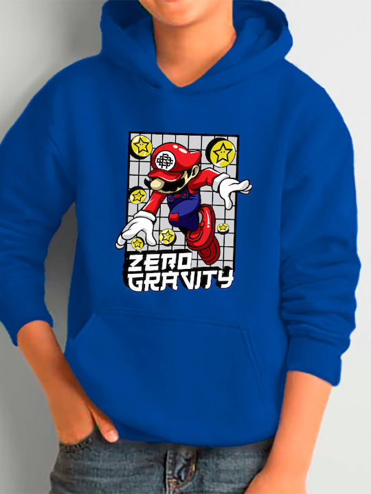 Παιδικό Φούτερ με Κουκούλα Μπλε Super Mario Zero Gravity