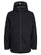 Jack & Jones Men's Winter Parka Jacket Black