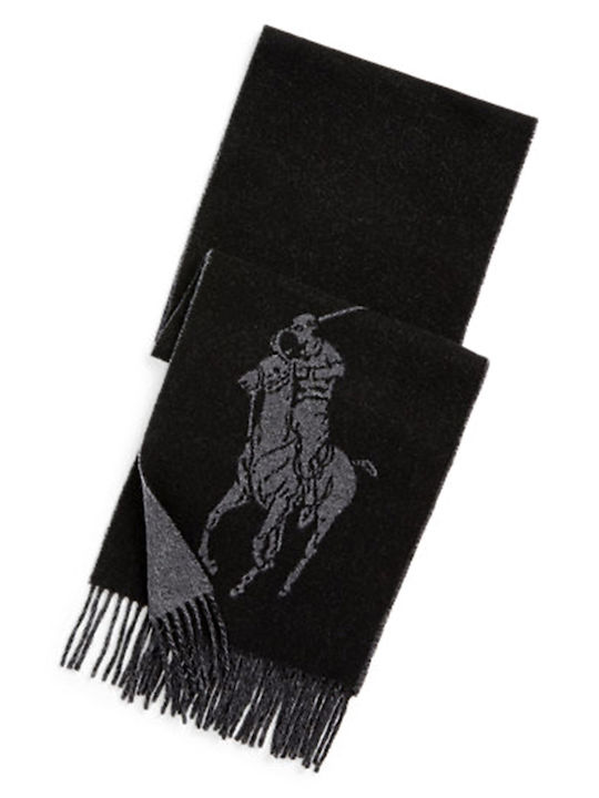 Ralph Lauren Men's Wool Scarf Black