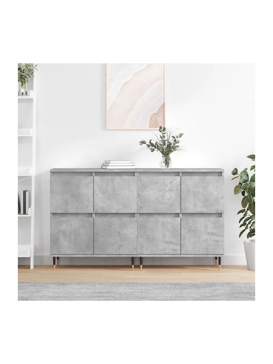 Wooden Buffet Γκρι L120xW35xH70cm