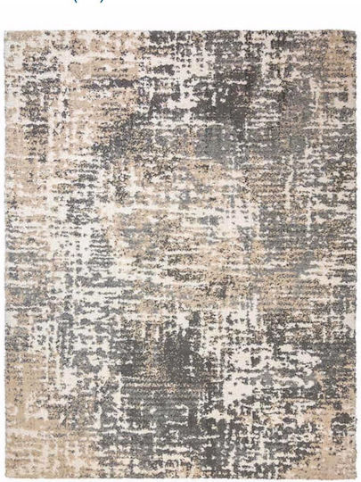 Saray Home Χαλί Ορθογώνιο Shaggy Μπεζ με γκρι 240x300cm