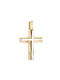 Papoulidis Jewellery Herren Gold Kreuz 14K mit Kette