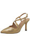 Menbur Gold Heels with Strap