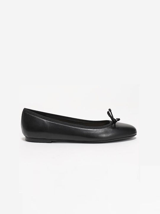 Raniero Conti Damen Ballerinas in Schwarz Farbe