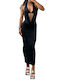 Chica Women's Set with Maxi Skirt Black