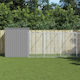 vidaXL Dog House Large Metallic Outdoor Gray 21...