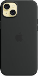 Apple Silicone Back Cover Black (iPhone 15 Plus)