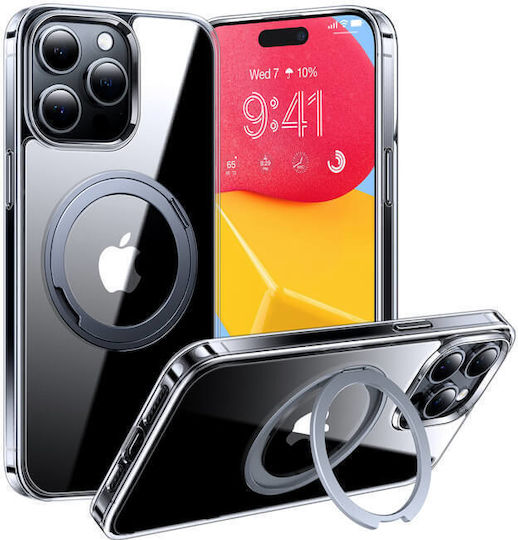Torras Umschlag Rückseite Silikon Transparent (iPhone 15 Pro)