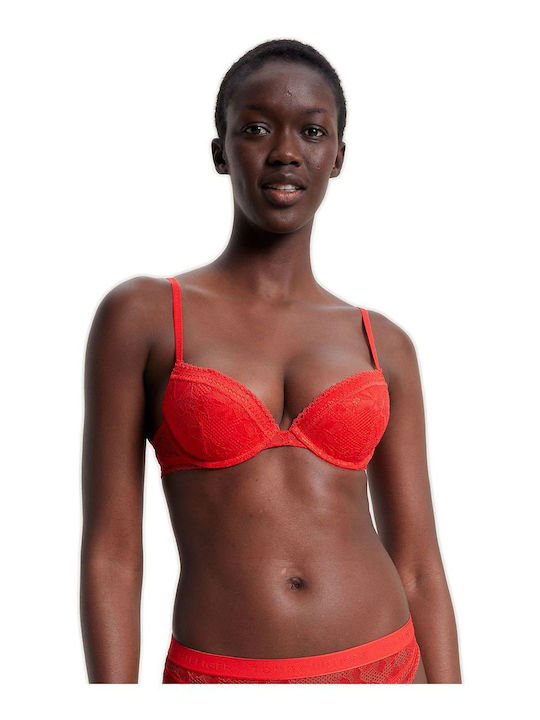 Fireworks Push Up Bra Red