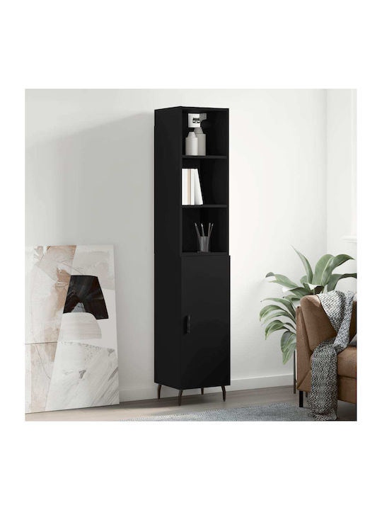 Bookcase Black 34.5x34x180cm