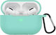 Protective Case Silicone Case with Keychain Black for Apple AirPods 3