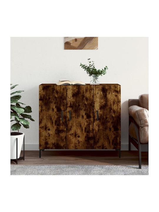 Sideboard Wooden Καπνιστή Δρυς 90x34x80cm