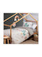 Nef-Nef Homeware Learn From Nature Set Kinderbettbezug Einzel mit Kissenbezug Baumwolle Beige 160x240cm