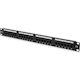 Safewell Κάλυμμα Πάνελ για Rack 1U 19" 24 Θυρών cat6 Μαύρο
