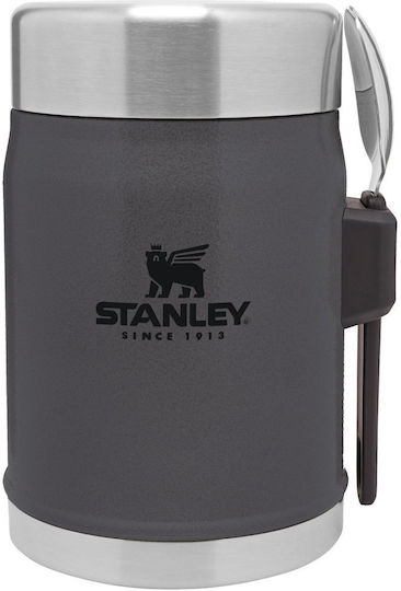 Stanley Legendäres Food Jar und Spork Inox Mittagsbox Gray mit Fächern 400ml
