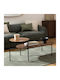Oval Central Coffee Table Kemi Wooden Brown 118x43.2x48 cm