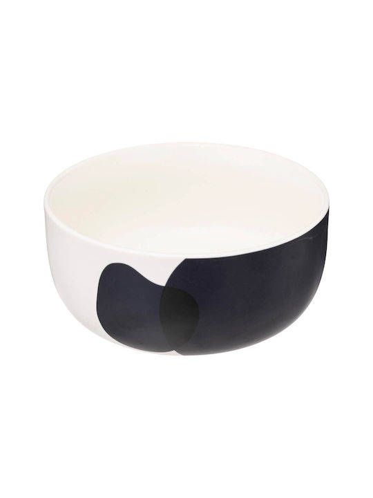 Serving Bowl Round made of Porcelain Blue with Diameter 12.6cm