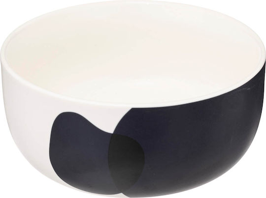 Serving Bowl Round made of Porcelain Blue with Diameter 12.6cm