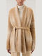 Damen Strickjacke Braun