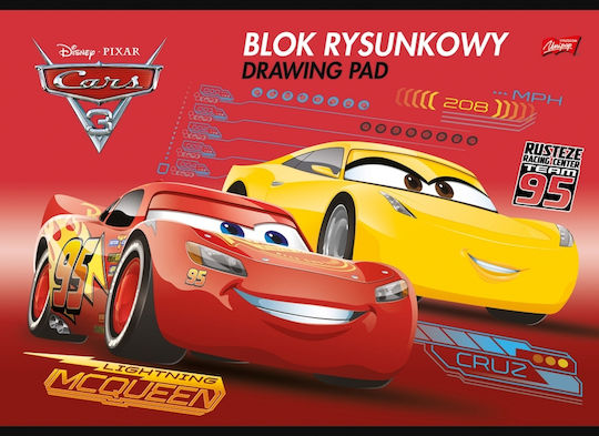 Disney Μπλοκ Ζωγραφικής Cars A4 21x29.7cm