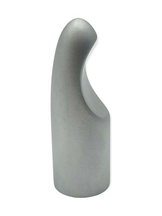 Furnipart Wall Hanger Metal Silver 1.7x1.5x5.3cm