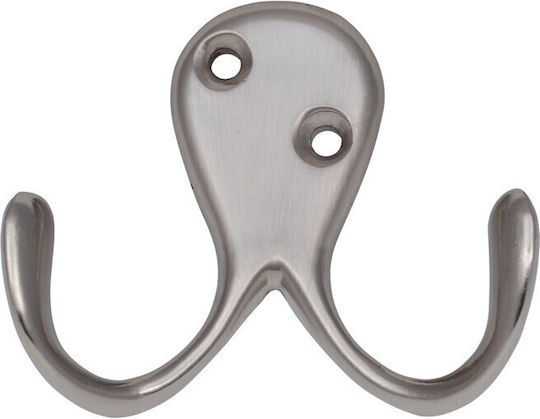CMSpa Metal Wall Hanger 2 Hooks 7x4cm CMSpa Metal Wall Hanger 2 Hooks 7x4cm
