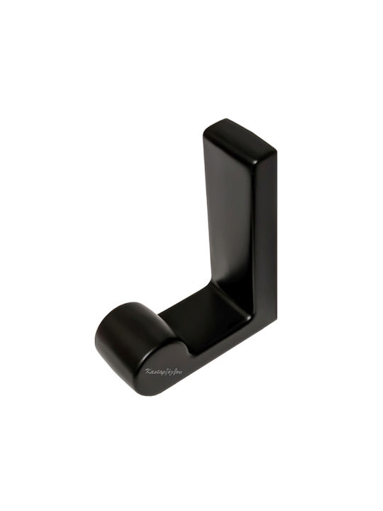 CMSpa Wall Hanger Metal Black 4x1.5x4.5cm