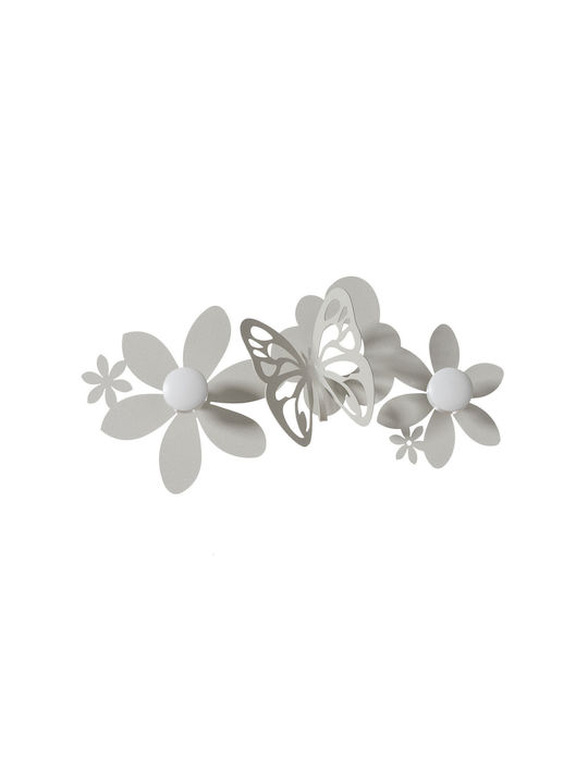 Arti E Mestieri Wall Hanger Sfarfalle Metal 2 H...