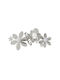 Arti E Mestieri Wall Hanger Sfarfalle Metal 2 Hooks Silver 44x6.5x24cm