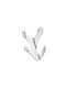 Viobrass Wall Hanger Metal Silver 11.7x7.8cm