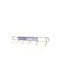 Mulex Wall Hanger Metal 6 Hooks Silver 35.5x5x3.5cm