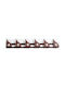 Epiplo-Fos Wall Hanger Wooden 10 Hooks Brown 100x17x17cm