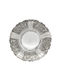 Savvas Design Vintage Round Silver Decorative Platter Silver 21x21x6cm