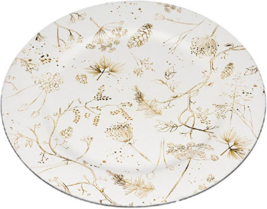 Kaemingk Decorative Platter White 33x33x1.5cm