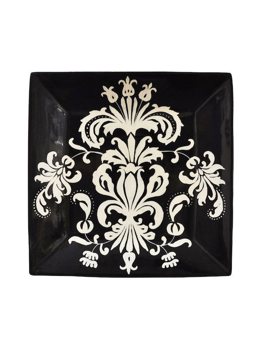 Dekorative Platte Platz Polyresin Schwarz 1Stück 37x37x4.5cm