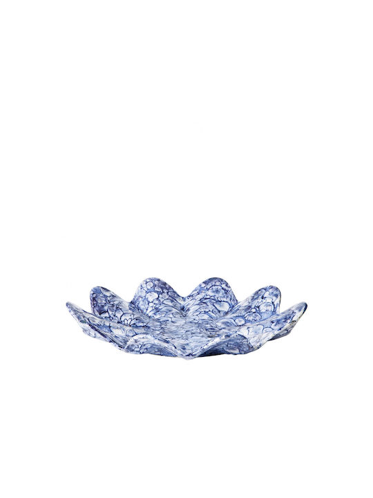 Broste Copenhagen Διακοσμητική Πιατέλα Κεραμική Μπλε 38x6εκ.