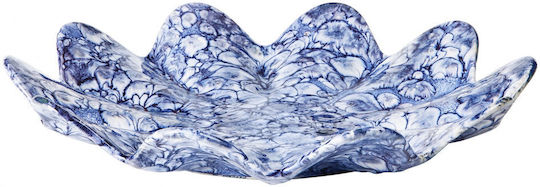 Broste Copenhagen Декоративен Поднос Керамично Син 1бр x