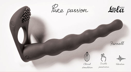 Passion Strapless Strap On με Dildo σε Μαύρο Χρώμα