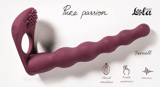 Passion Trägerlos Strap On mit Dildo in Rot Farbe